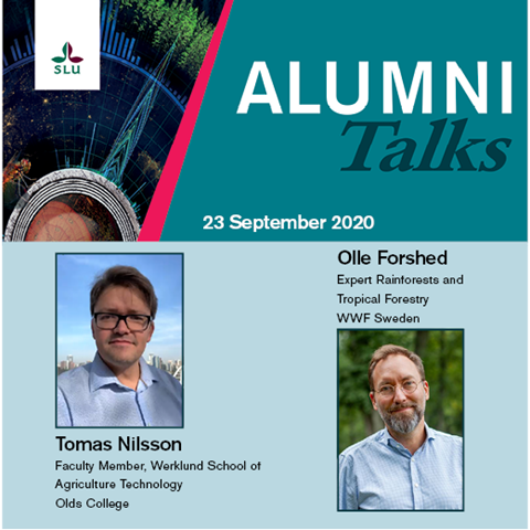 Alumni Talks speakers Tomas Nilsson and Olle Forshed. Photo.