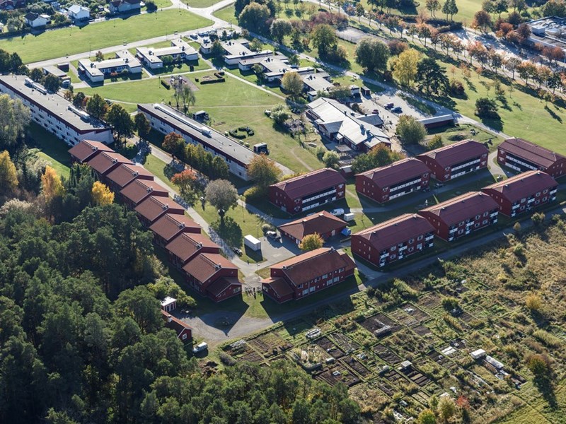 Photo of Ultuna student housing taken from above.