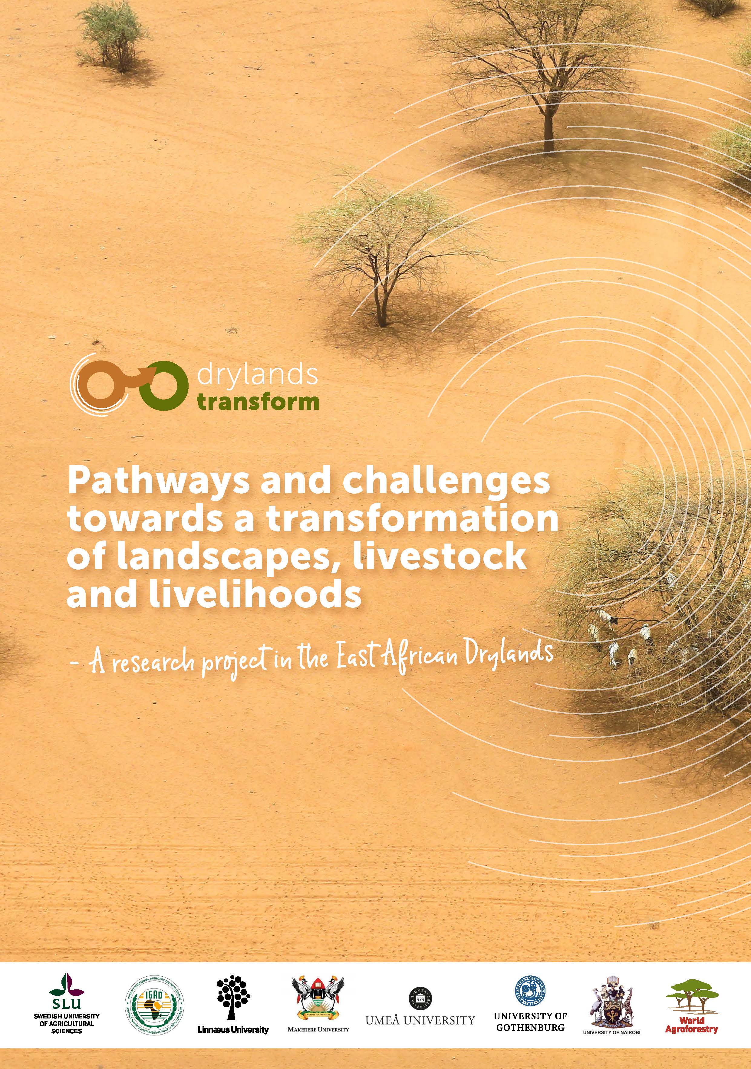 Front page of Drylands Transform brochure