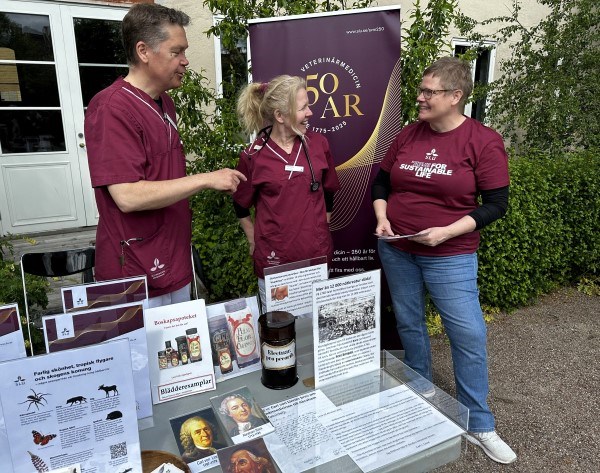VH-fakulteten ställde ut på Linnés trädgårdsfest