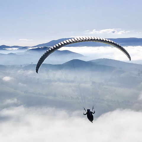 Paraglider. Photo.