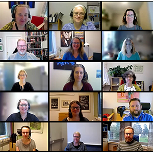 Snapshot of Zoom meeting.