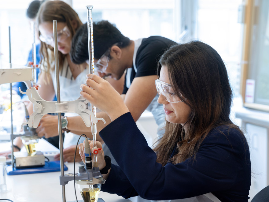 Students in a lab