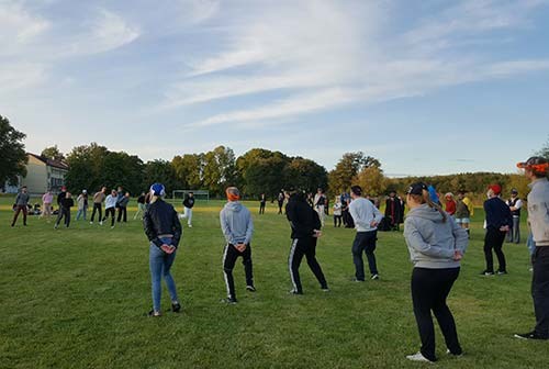 Nya studenter tas om hand av studentkåren, foto.