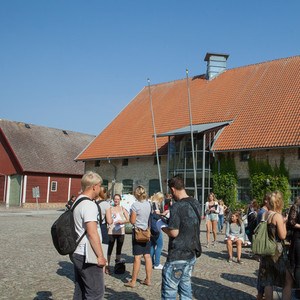 Studenter på campus SLU Alnarp. Foto: Jenny Svennås-Gillner
