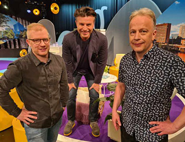 Personer som är med och gör programmet Den stora älgvandringen, foto.