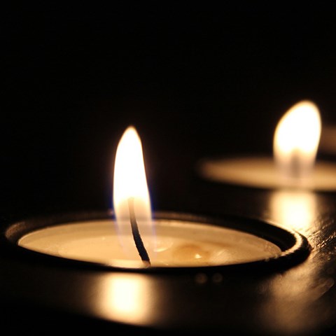 Levande ljus. Foto.
