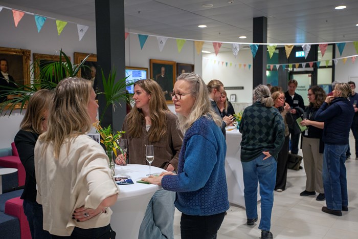 Mingel innan prisutdelningen för årets SLU-alumn. 