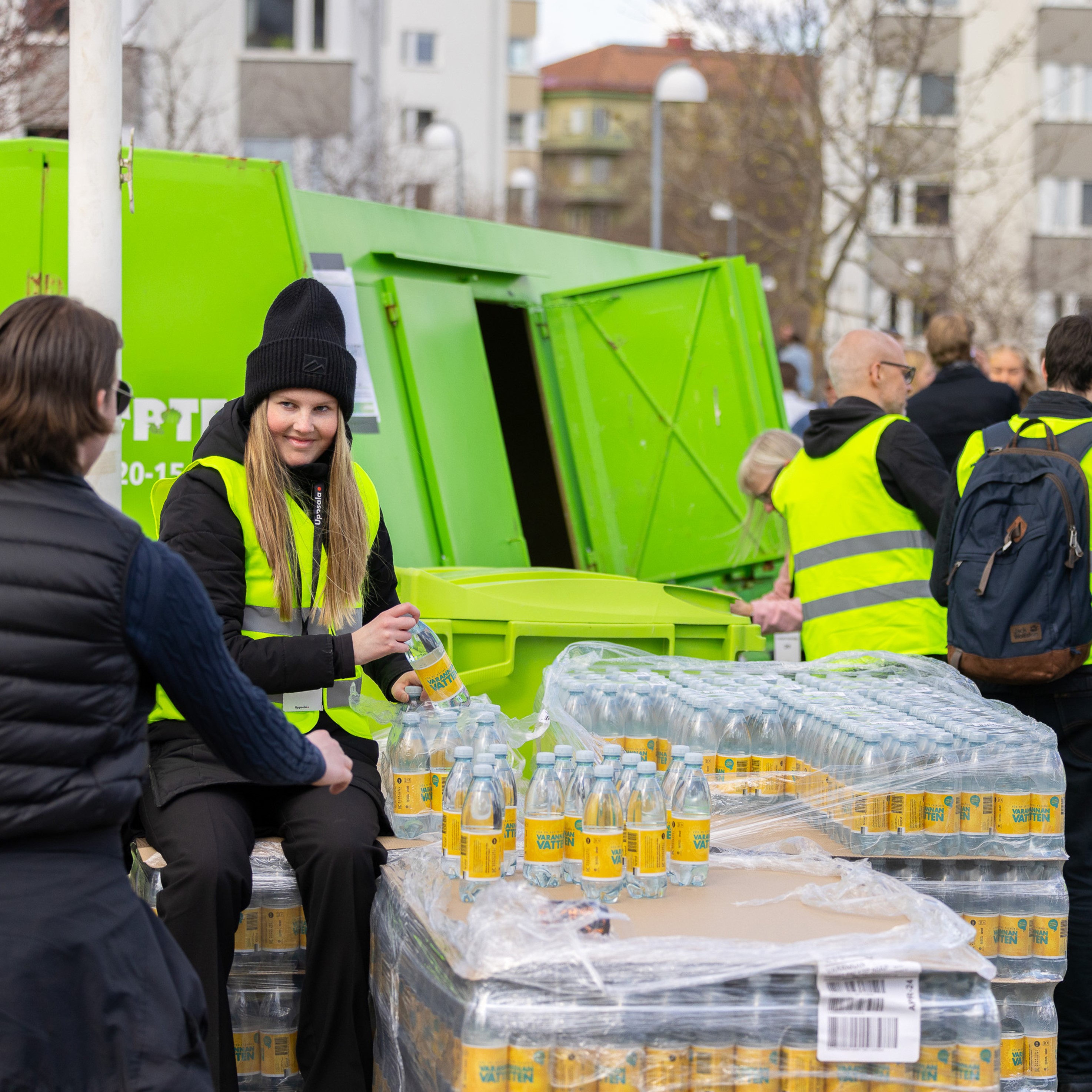 Funktionärer på valborg i Uppsala