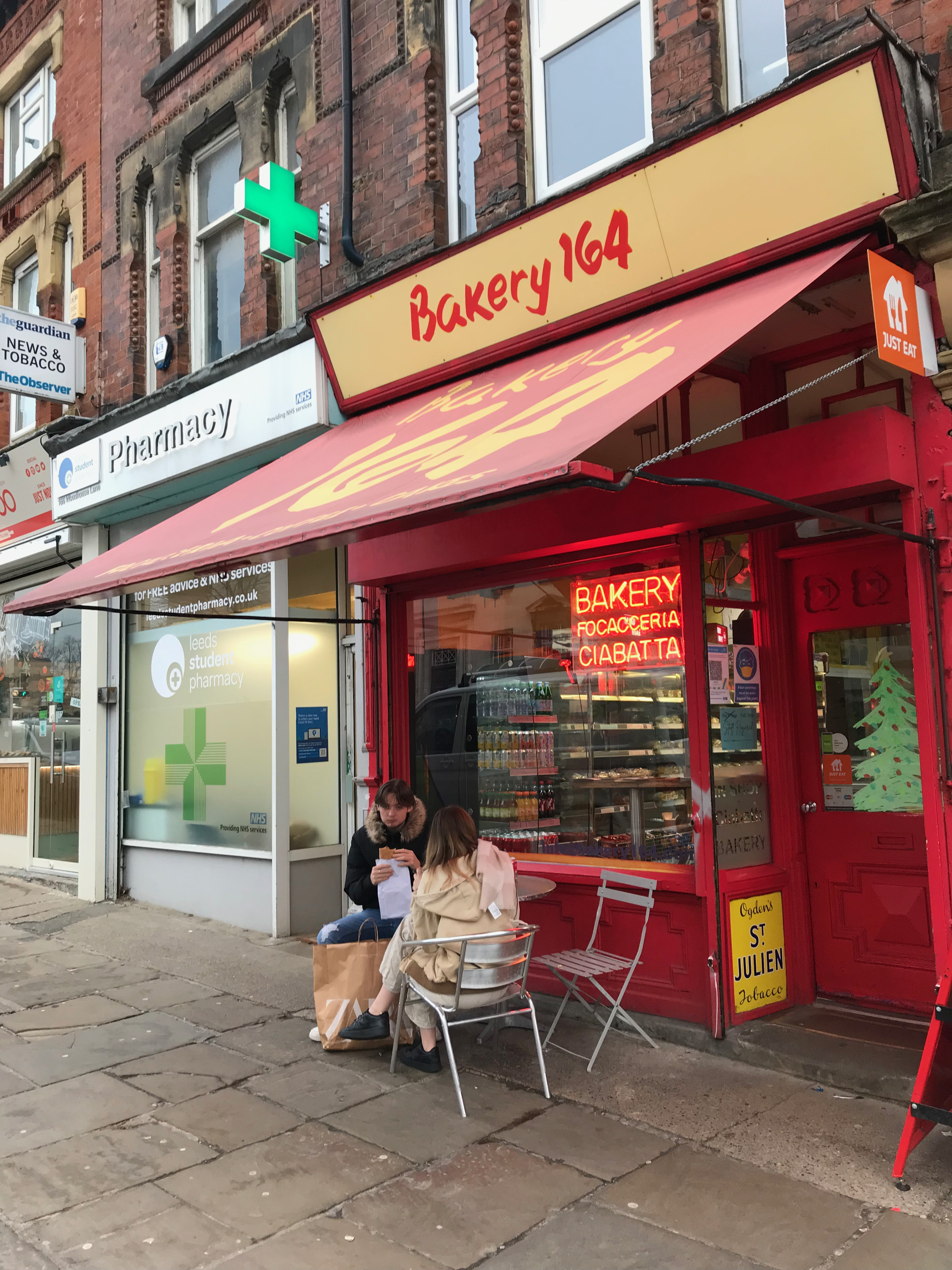 picture on a bakery in Leeds