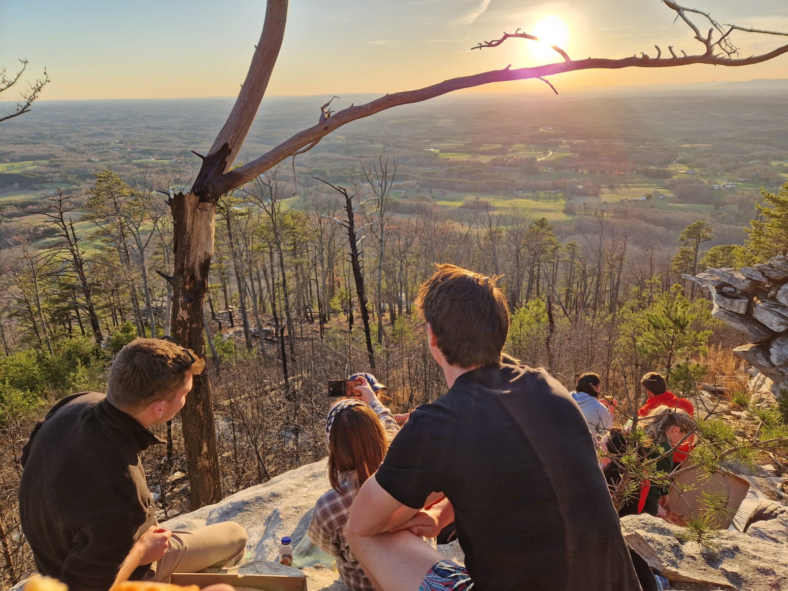 view from a mountain in North Carolina